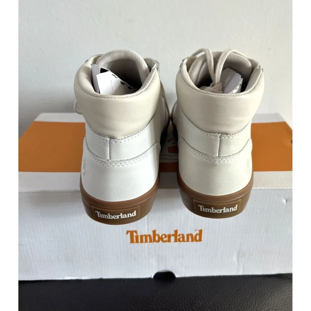Timberland Women's Skyla Bay Chukka White Nubuck Boots Leather A2R69 Sz 7.5 NEW